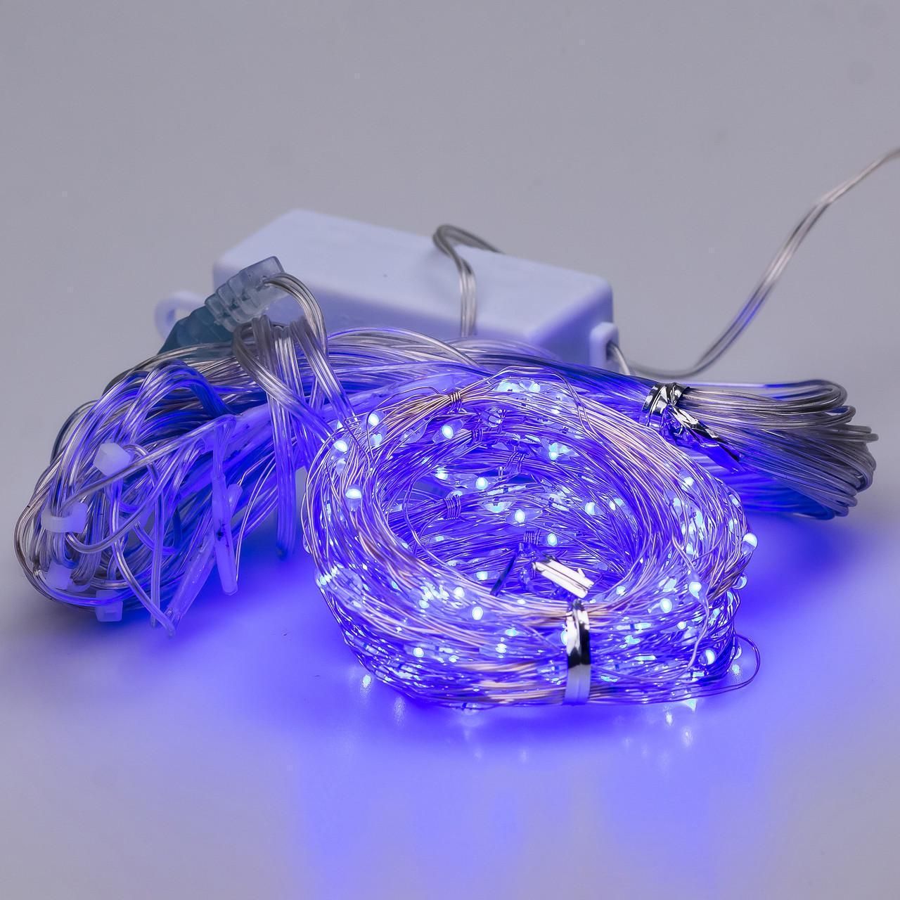 Гирлянда-штора GarlandoPro 173302BL Роса 200 LED из ПВХ 3х2 м Синий (118-107-173302BL)