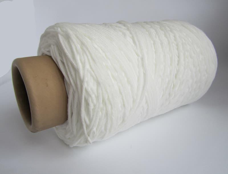 Резинка для медицинских масок полиэфирная/вязаная 3,5 мм Белый