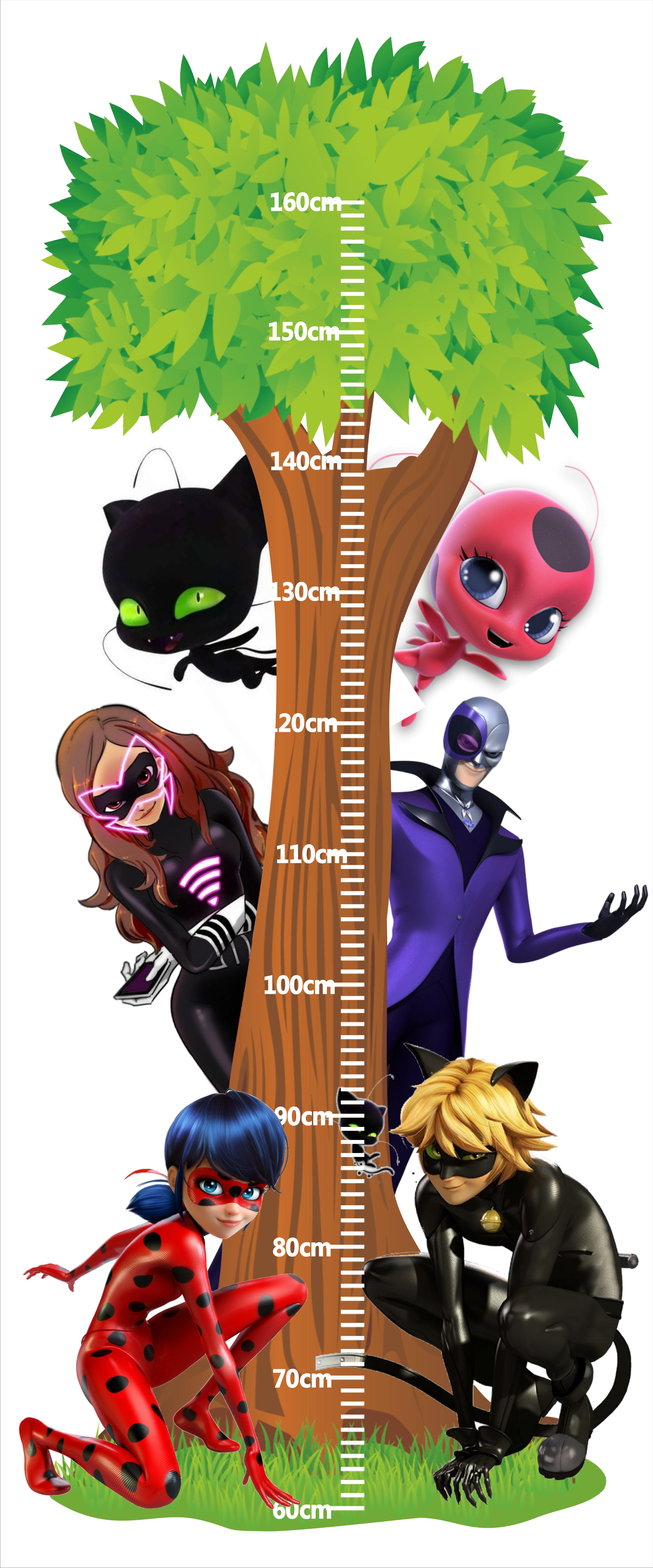 Ростомір дитячий Леді Баг і Супер-кіт 120х50 см (20)