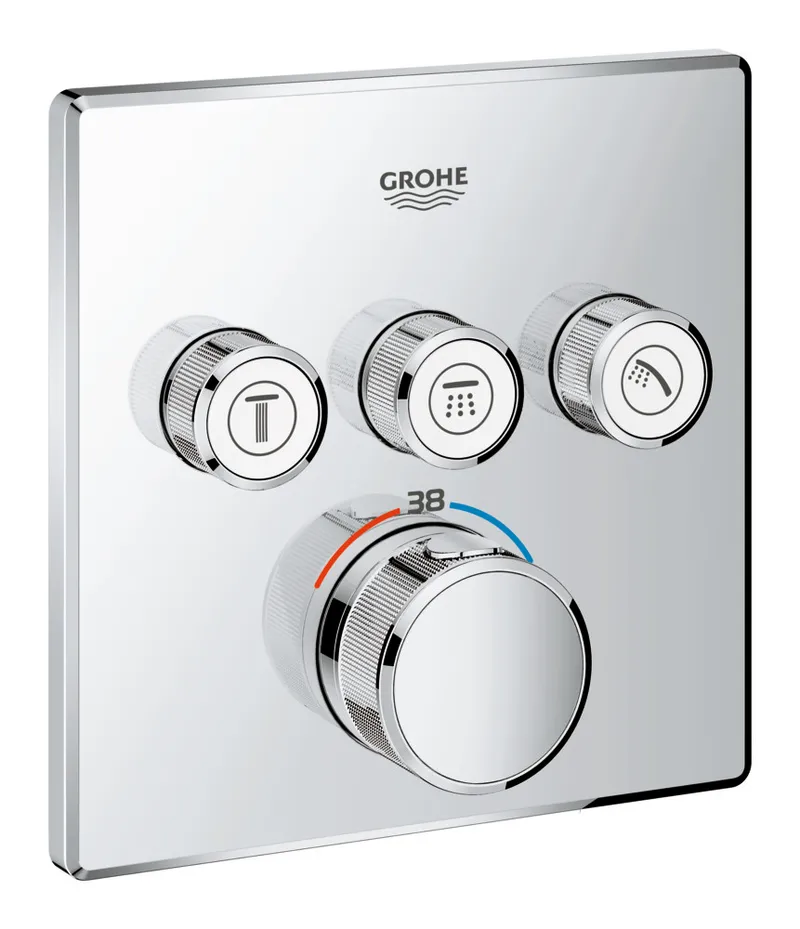 Термостат прихованого монтажу на 3 споживача Grohe Grohtherm SmartControl (29126000)