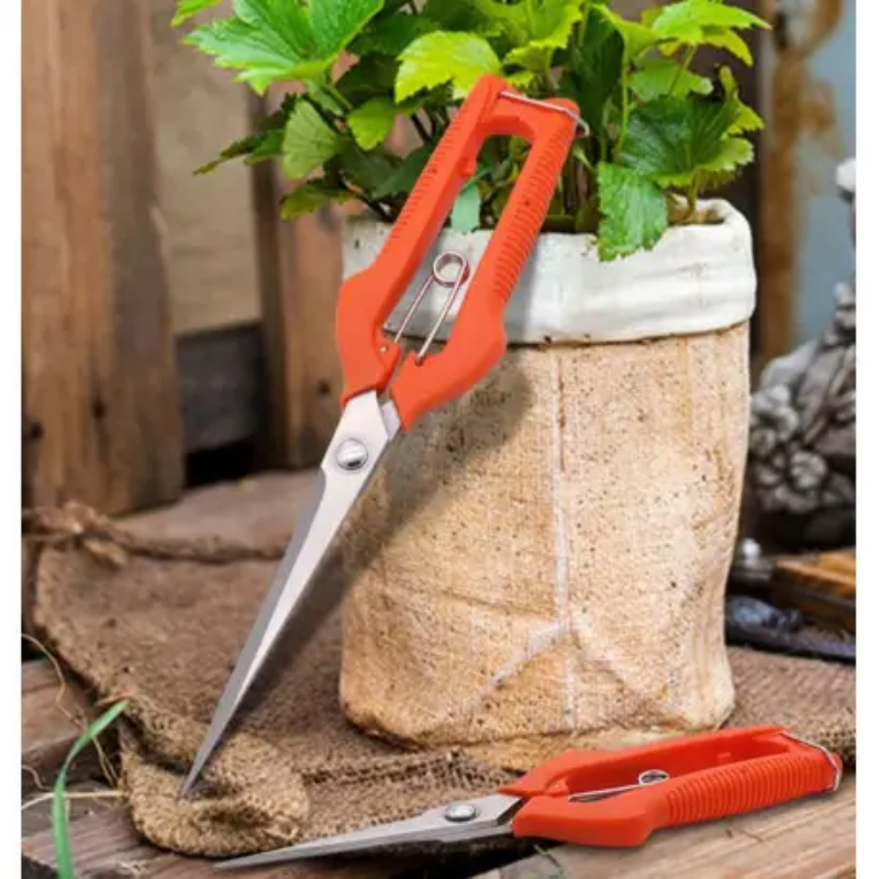 Секатор для обрізання квітів та овочів HAO NONG FU з прогумованими ручками (2554217205) - фото 5