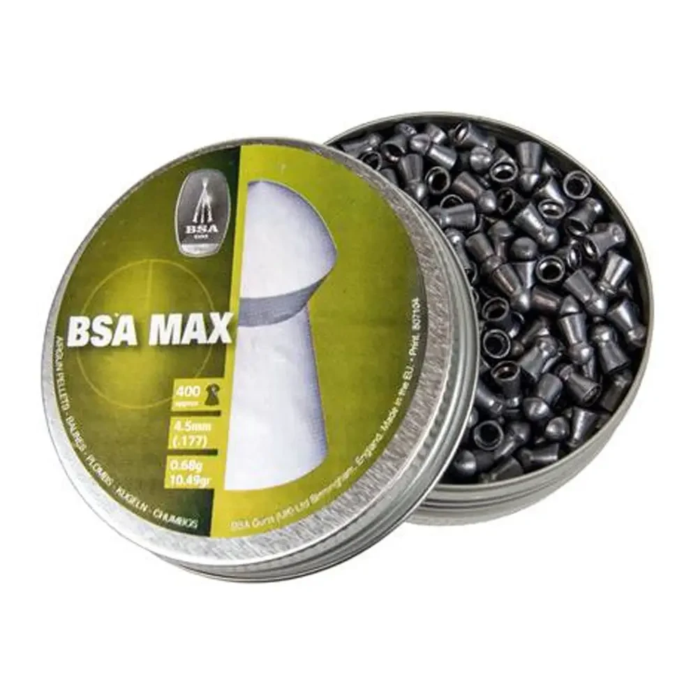 Кулі BSA Max для пневматики 0,68 г 4,5 мм 400 шт. (120910)