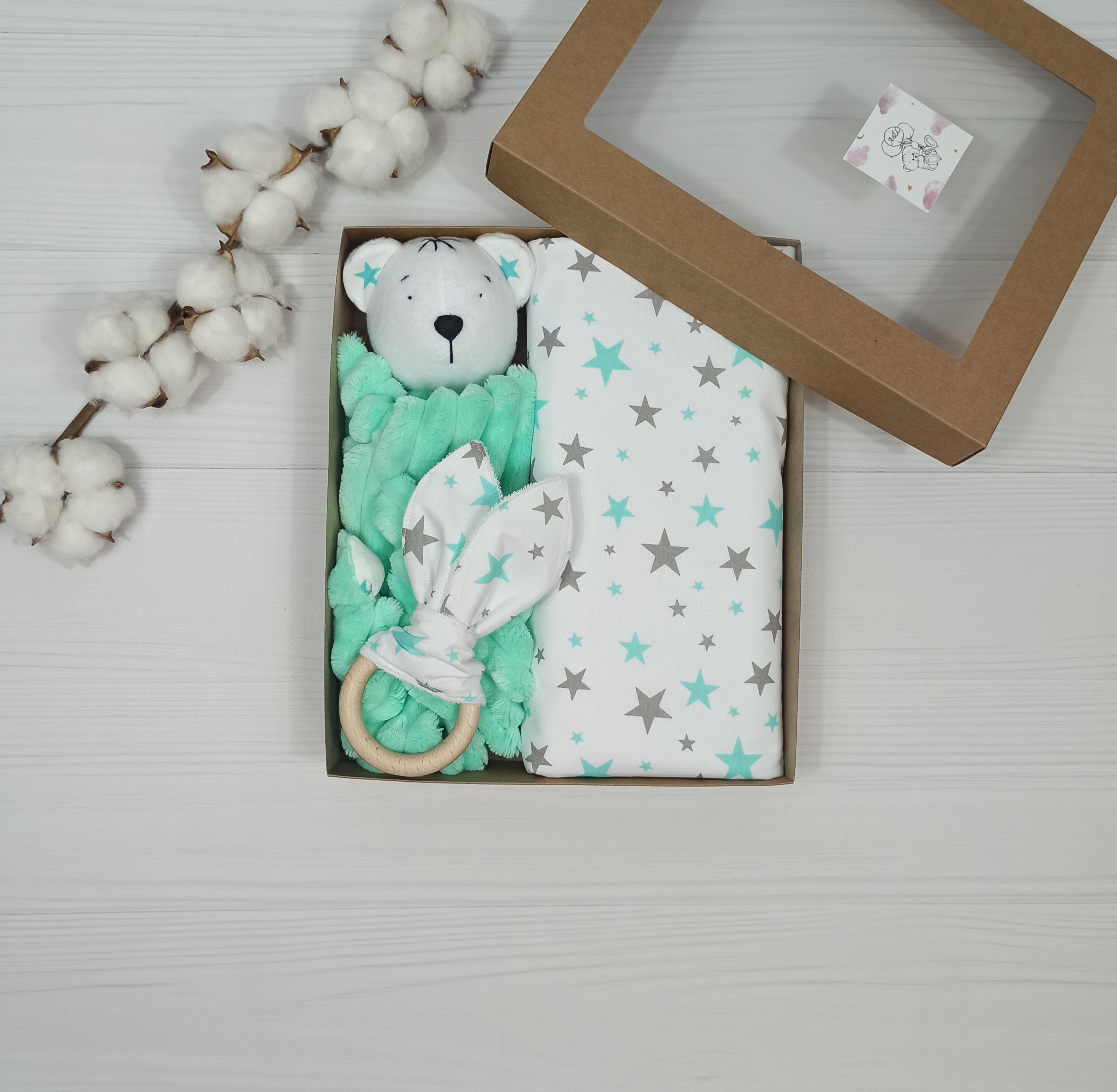 Подарочный набор a.l.babybox Звезды Салатовый (NA 18243102)