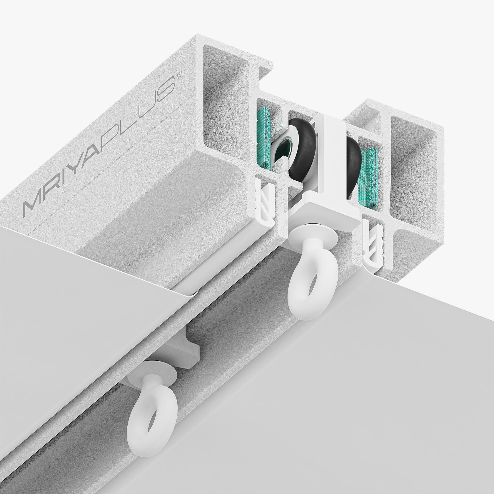 Електрокарниз Mriya Plus прихованого монтажу для натяжної стелі Білий (MRIYA.PLUS.S.WH)