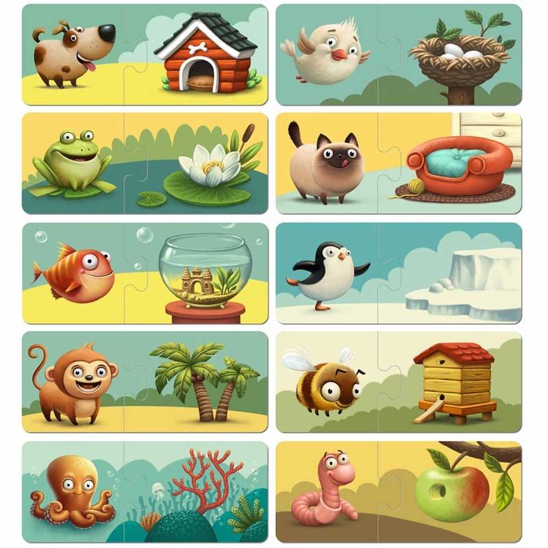 Пазли картонні дитячі Puzzlika Мій Дім 13074 20 деталей - фото 3 Пазли картонні дитячі Puzzlika Мій Дім 13074 20 деталей - фото 3