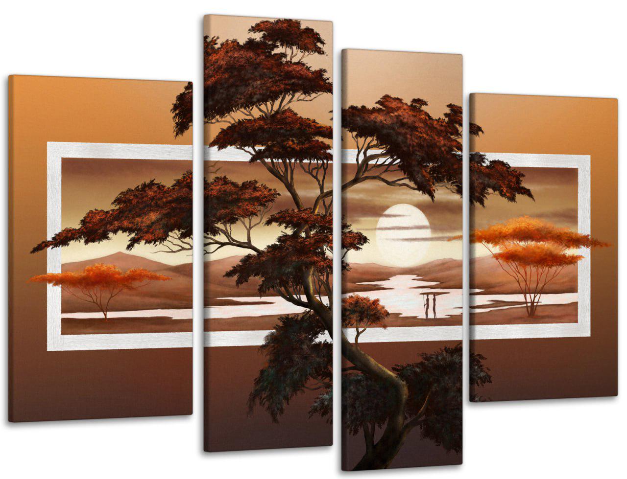 Модульная картина в спальню/гостиную Природа (Art-626_4)