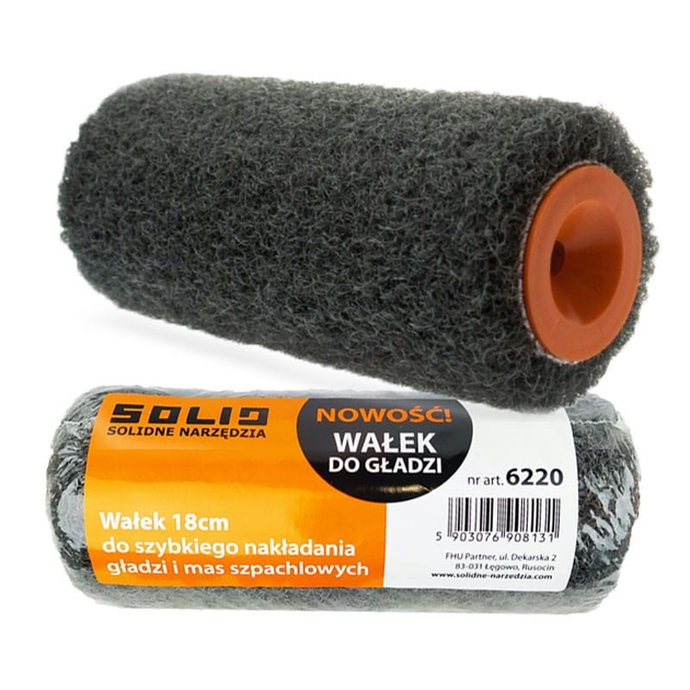 Валик Solid для нанесення готової шпаклівки 18 см - фото 2
