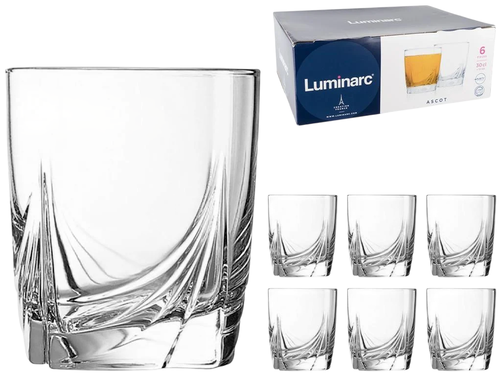 Набір склянок низьких Luminarc Ascot 300 мл 6 шт. (N0757)