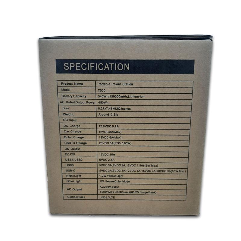 Портативная зарядная станция TIG FOX T500 540 Вт·ч - фото 25 Портативная зарядная станция TIG FOX T500 540 Вт·ч - фото 25