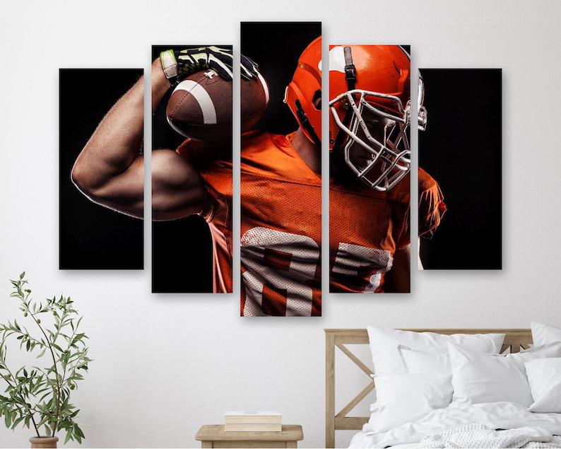 Модульная картина на холсте из пяти частей KIL Art Футболист 112x68 см (M51_M_34)