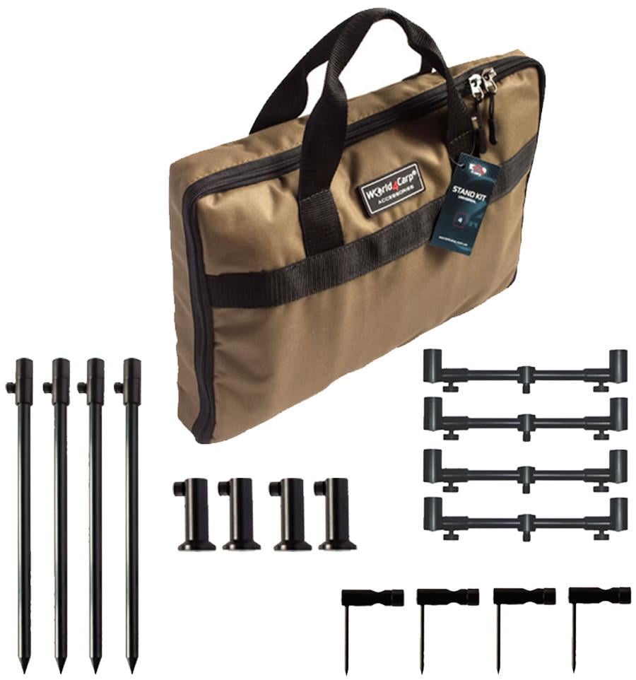 Набор стоек World4Carp Stand Kit Universal 4 с телескопическими буз-барами Coyote