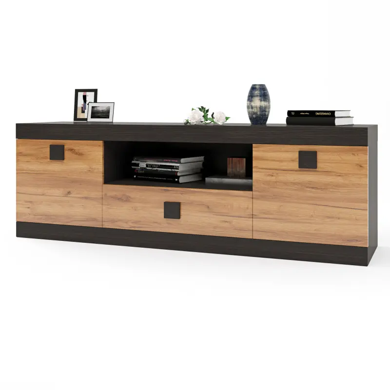 Тумба ТВ Еверест Соната 150 Венге темний/Дуб крафт золотий (26761091) - фото 1 Тумба ТВ Еверест Соната 150 Венге темний/Дуб крафт золотий (26761091) - фото 1