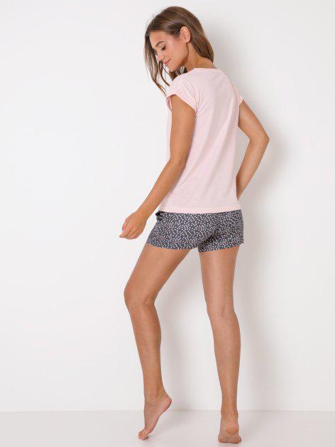 Піжама жіноча з шортами Aruelle XS Рожевий/Сірий (Tessa-short) - фото 2 Піжама жіноча з шортами Aruelle XS Рожевий/Сірий (Tessa-short) - фото 2