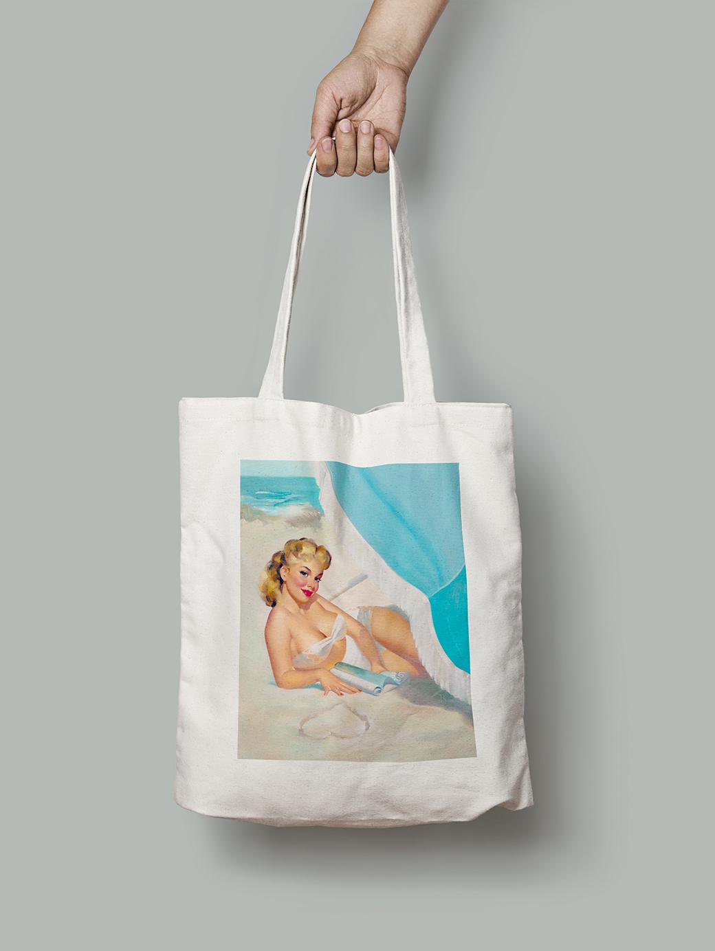 Эко-сумка Девушка на пляже под зонтом. Эдвард Рунчи шопер (pin_up010250_Bag) Эко-сумка Девушка на пляже под зонтом. Эдвард Рунчи шопер (pin_up010250_Bag)