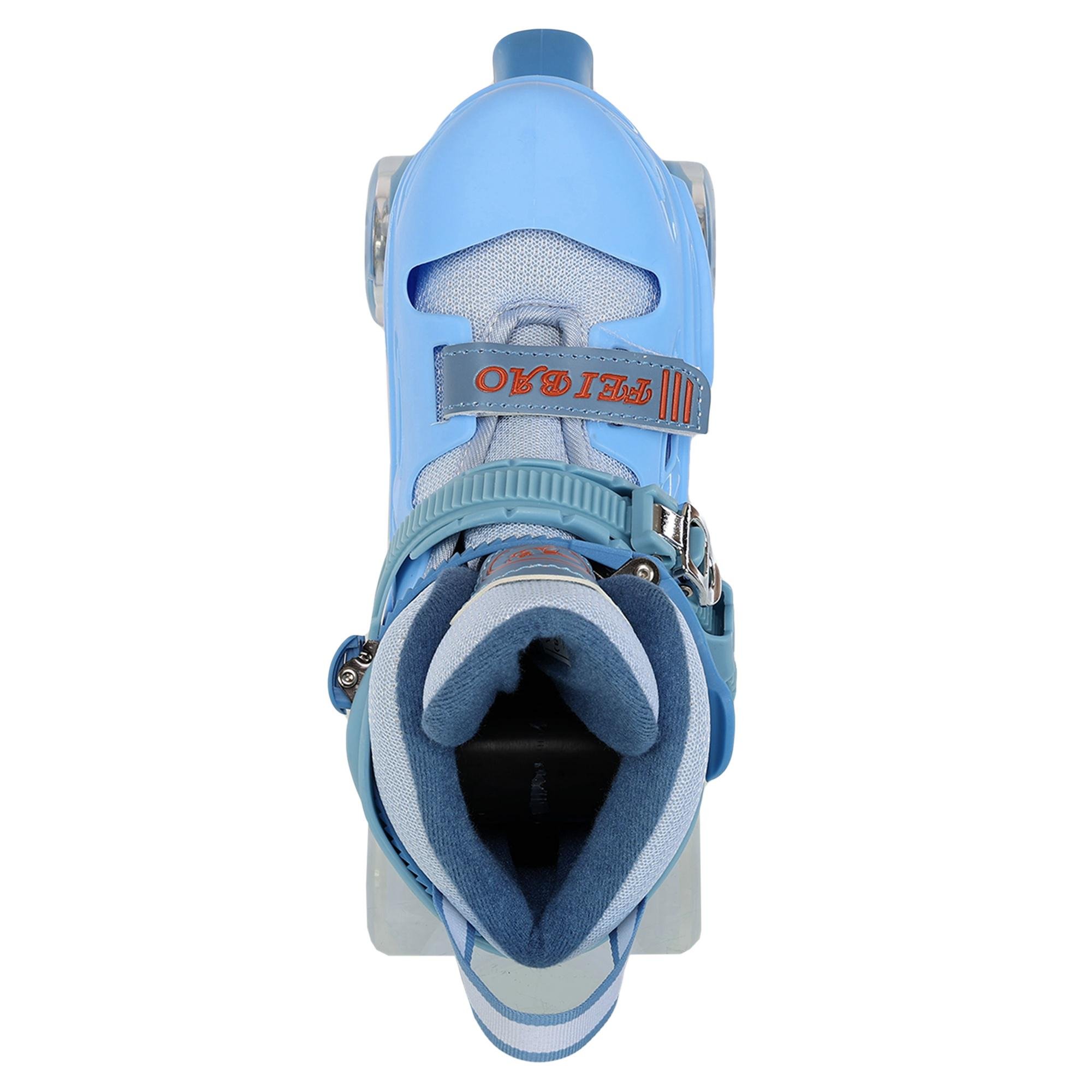 Ролики квады раздвижные FEI BAO 318-2 колеса светящиеся р. 35-38 Синий (318-2_Синий_M_(35-38) - фото 11 Ролики квады раздвижные FEI BAO 318-2 колеса светящиеся р. 35-38 Синий (318-2_Синий_M_(35-38) - фото 11