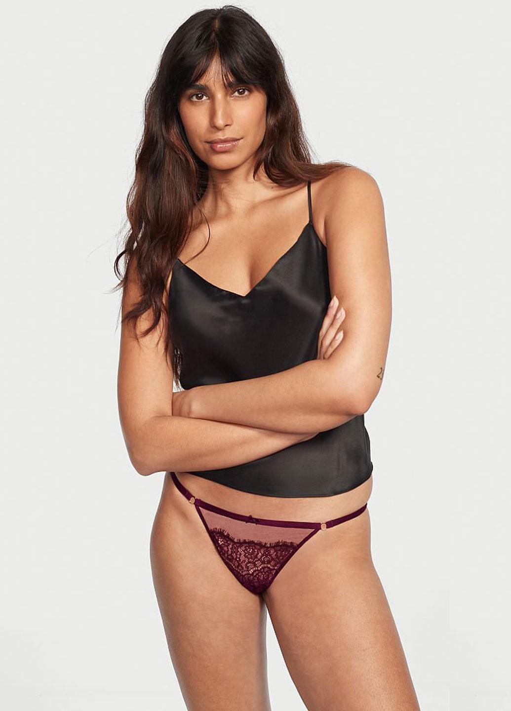 Жіночі труси Victoria's Secret 7040000138652SDCM M Бордовий (55531015)