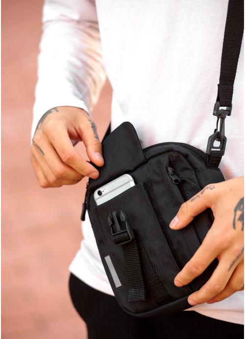 Мужская сумка-мессенджер Sambag тканевая через плечо Черный (900017617) - фото 3 Мужская сумка-мессенджер Sambag тканевая через плечо Черный (900017617) - фото 3