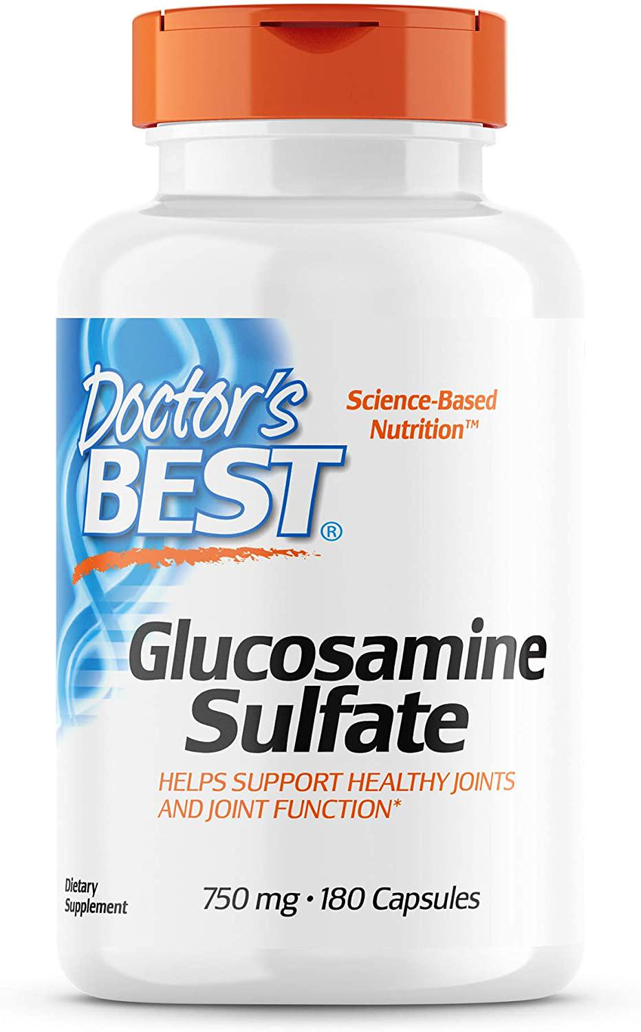 Глюкозамин Doctor’s Best Glucosamine Sulfate 750 mg 180 Capsules