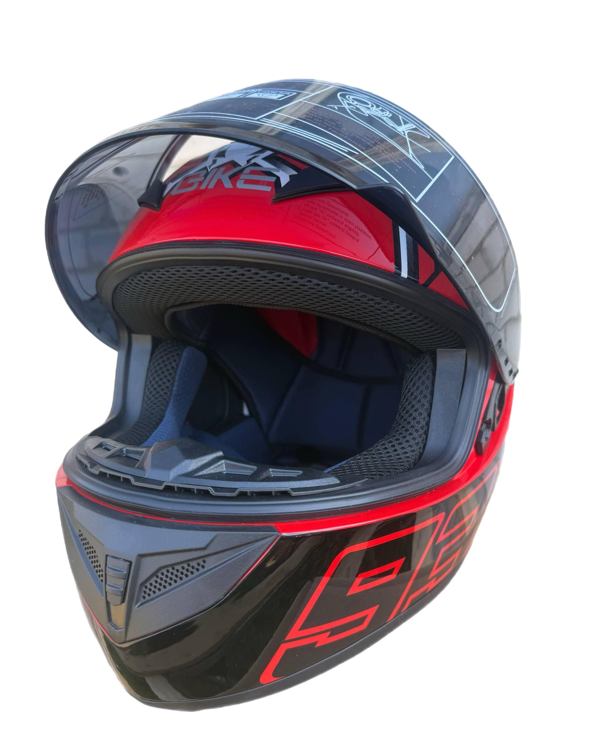 Мотошлем интеграл Gike 93 S Red (0005)