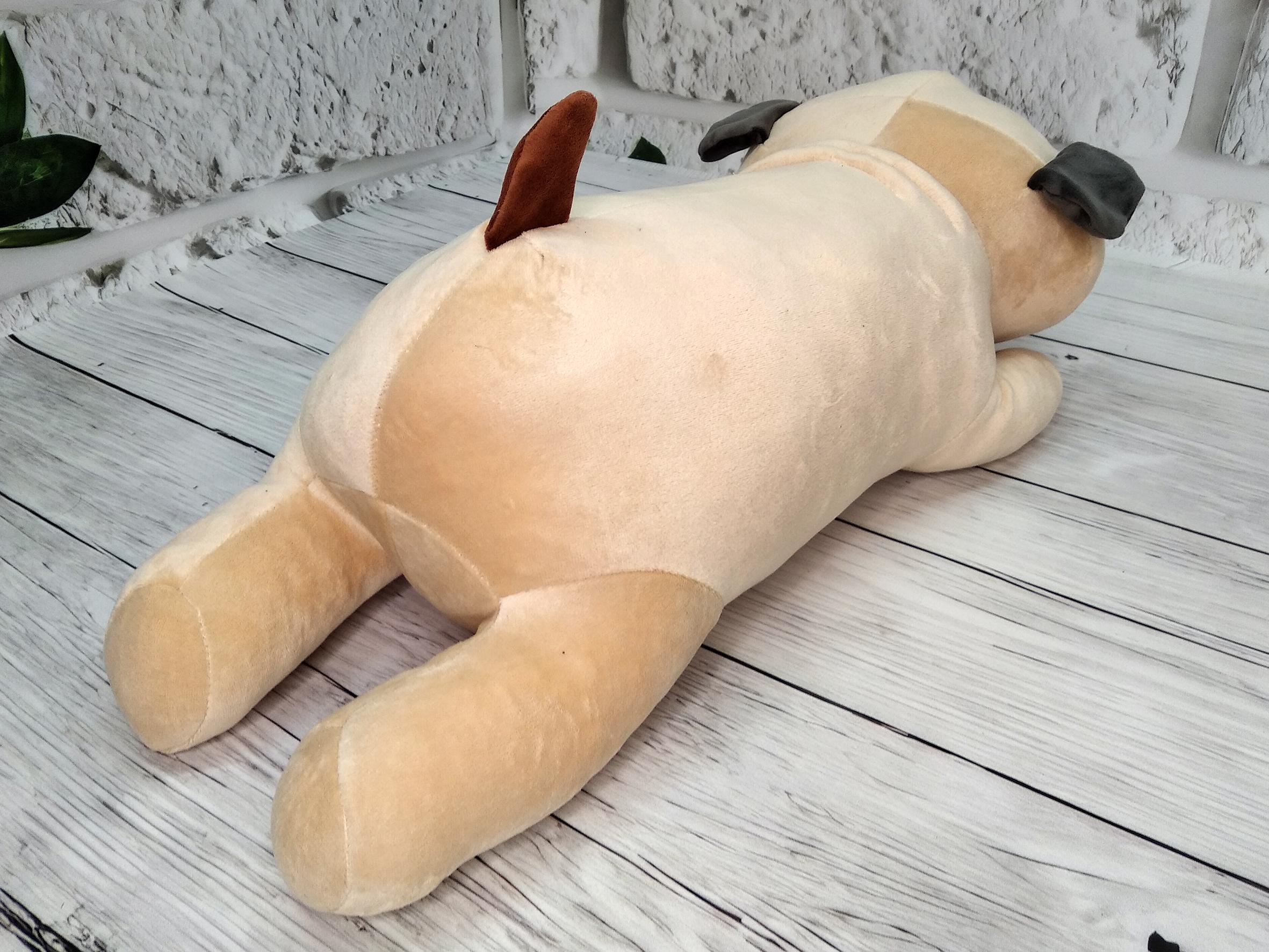 М'яка іграшка Мопс з пледом усередині довжина 60 см (15167838) - фото 3 М'яка іграшка Мопс з пледом усередині довжина 60 см (15167838) - фото 3