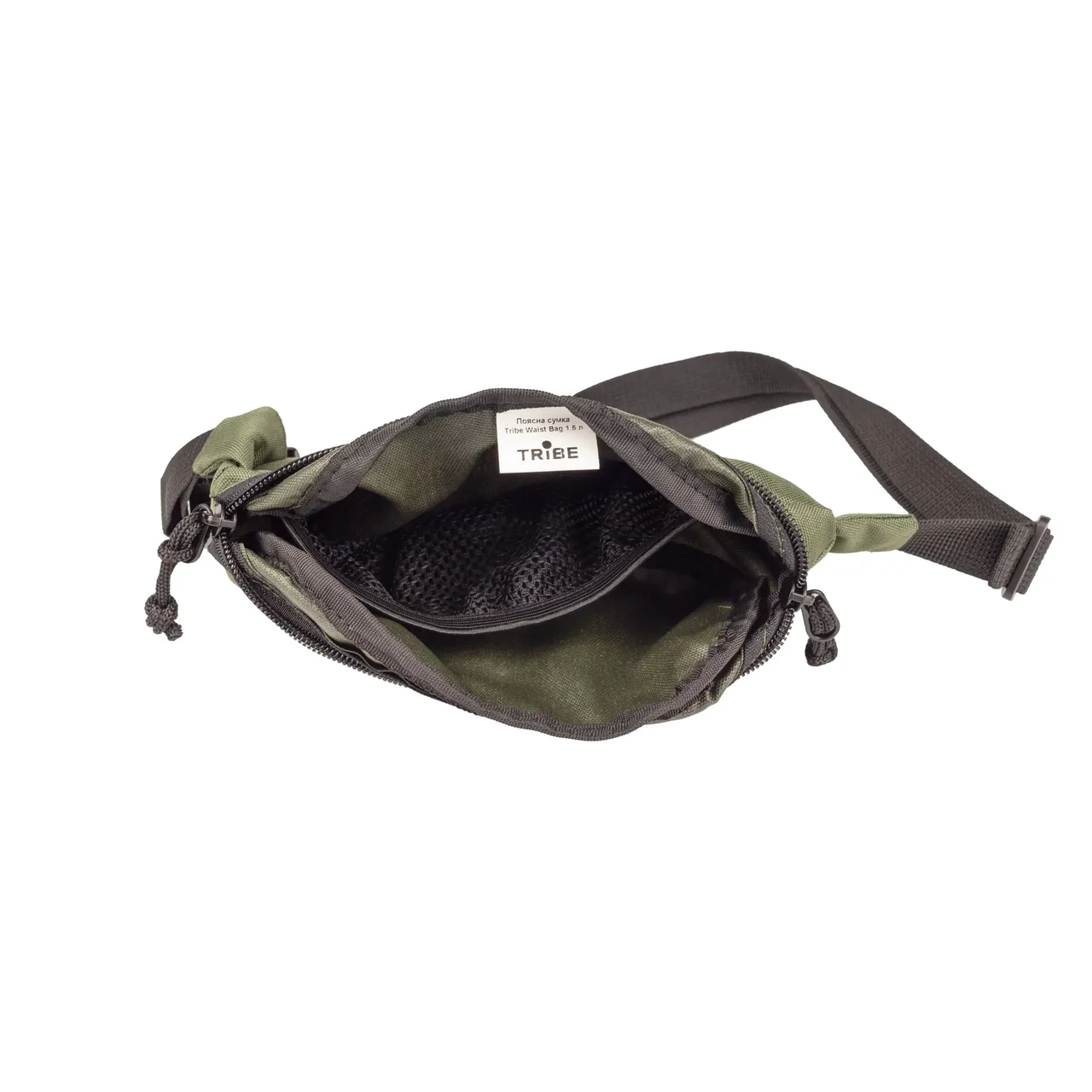 Поясная сумка Tribe Waist bag 1,5 L T-ID-0001 Olive (T-ID-0001-olive) - фото 4