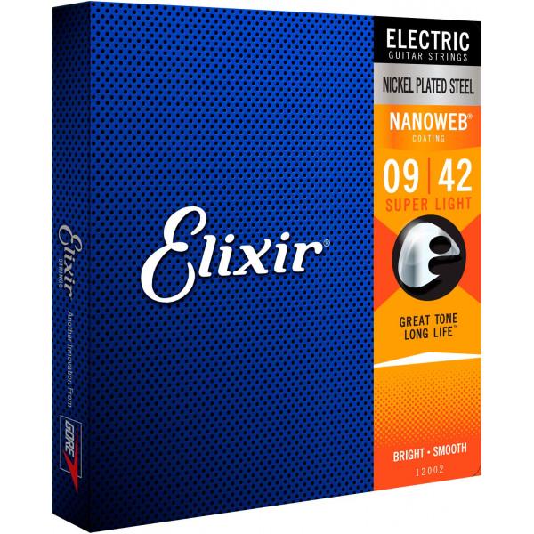 Комплект струн Elixir Electric NanoWeb Super Light (EL NW SL)