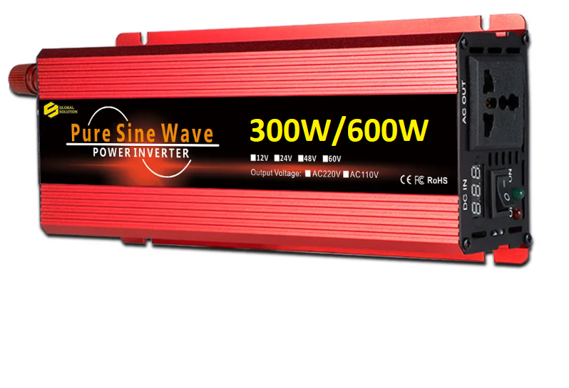 Инвертор Global Solution с чистой синусоидой 300/600W 12/220V (2268014337)