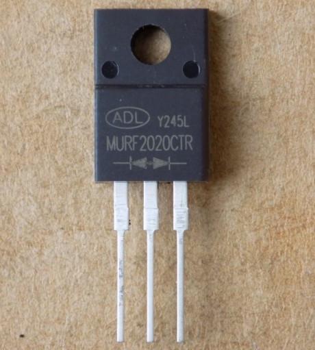 Диод MURF2020CTR для MUR2020FCA/TO220F-3pin общий анод (50657) Диод MURF2020CTR для MUR2020FCA/TO220F-3pin общий анод (50657)