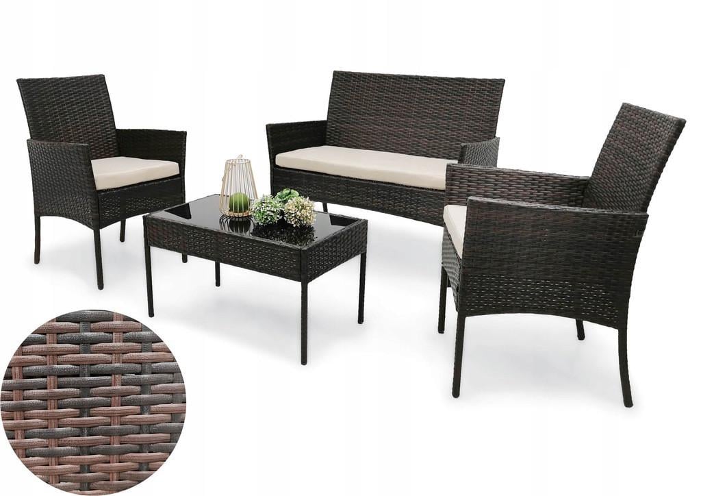 Набір садових меблів Kontrast Reno Brown - фото 2 Набір садових меблів Kontrast Reno Brown - фото 2