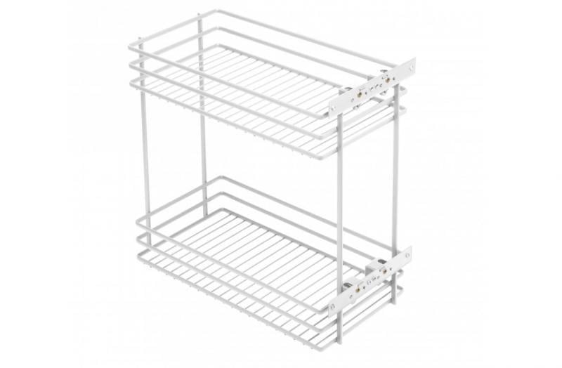 Карго GTV MOVIX 250 мм 2-рівневий овальний прут і напрямна бічна права Білий Карго GTV MOVIX 250 мм 2-рівневий овальний прут і напрямна бічна права Білий