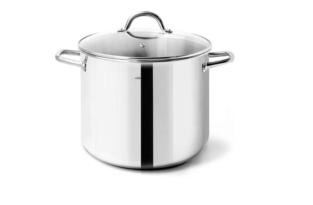 Каструля індукційна HOMICHEF їжі з кришкою 9,5 л