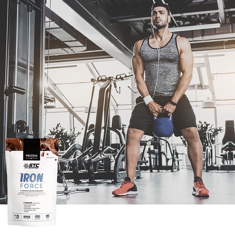 Протеїн STC iron force protein chocolat протеїн для сили і об'єму м'язів 750 г (SNS10) - фото 2