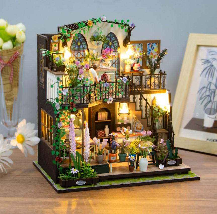 Конструктор-румбокс DIY House Будинок у квітах 22х17х24 см (2104618651) - фото 13 Конструктор-румбокс DIY House Будинок у квітах 22х17х24 см (2104618651) - фото 13