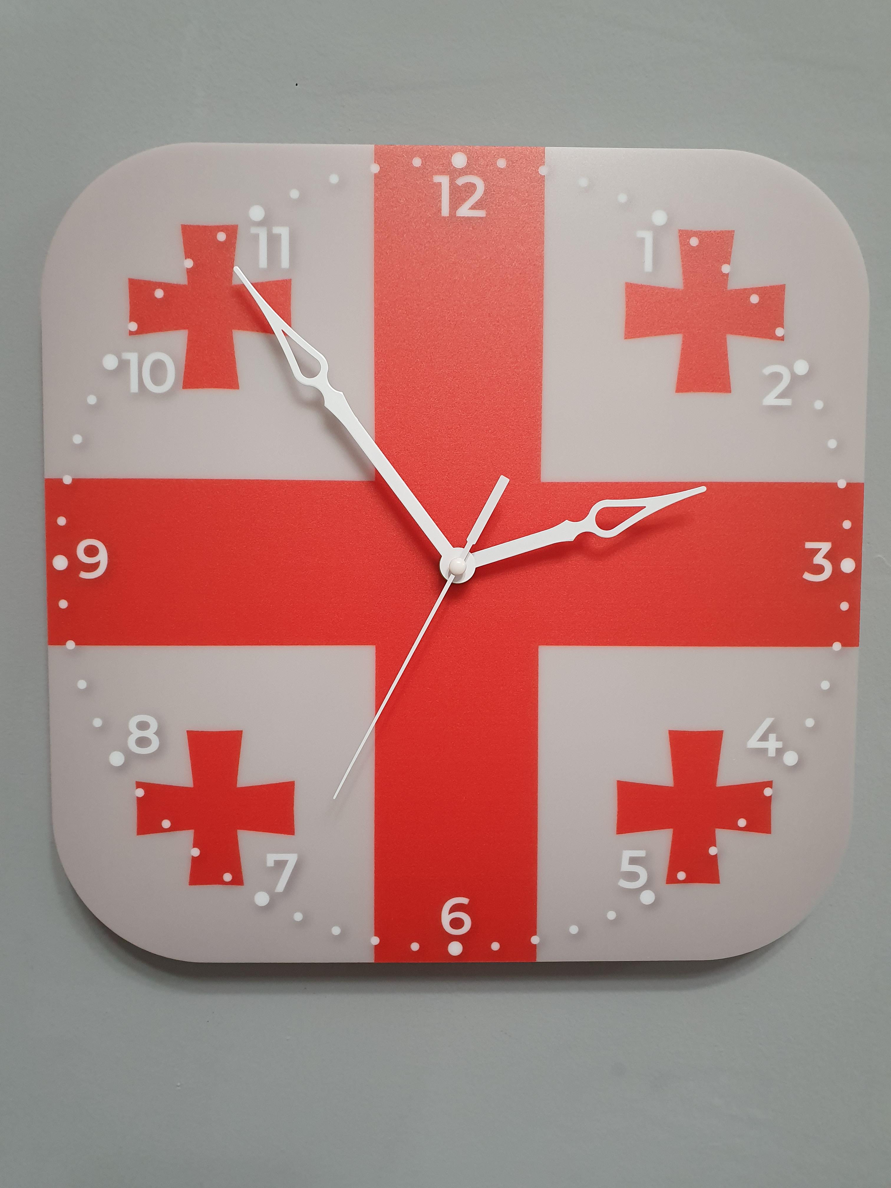 Часы настенные флаг Грузии (3747)