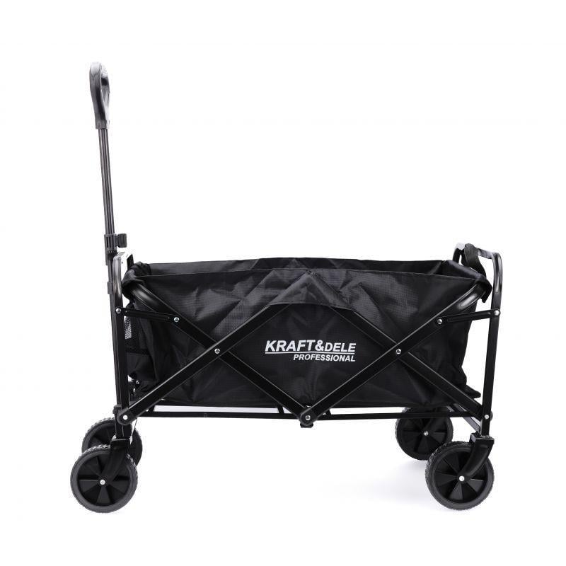 Тележка садовая Kraft&Dele KD3087 2617160707 складная стальной каркас с тормозом 6,7 кг 90 л - фото 4