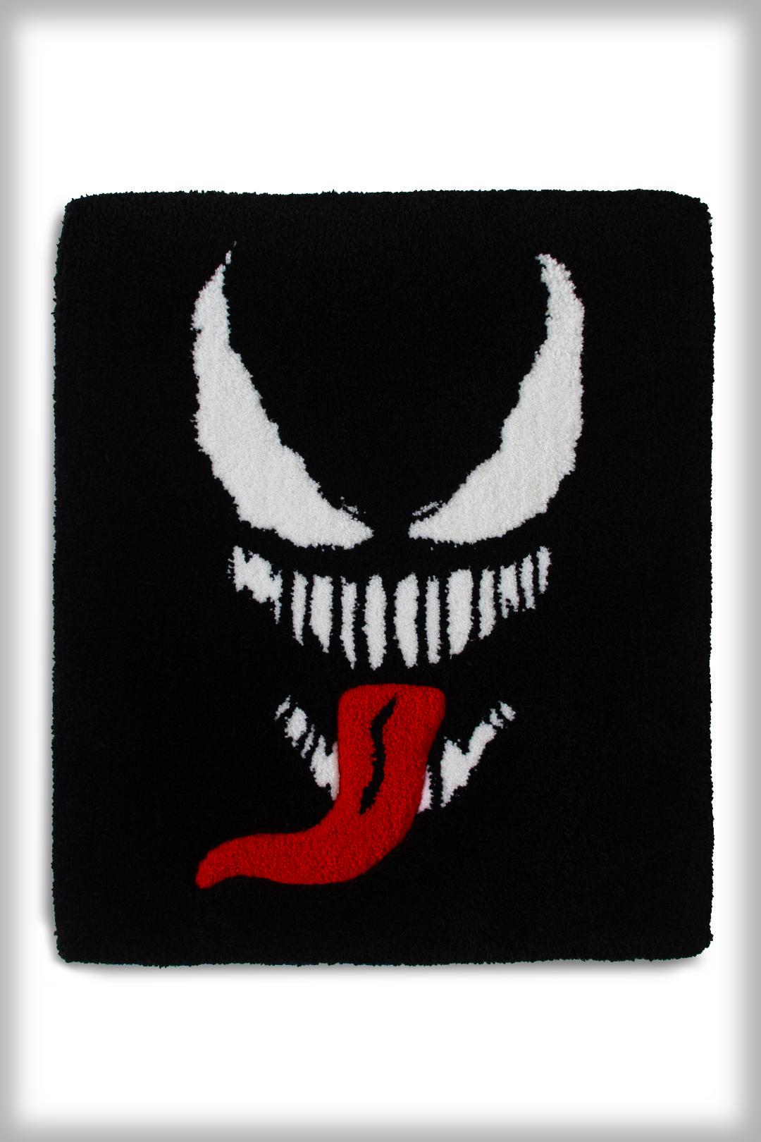 Килим Веном ручної роботи гіпоалергенний 51х45 см Чорний (30060086) Килим Веном ручної роботи гіпоалергенний 51х45 см Чорний (30060086)