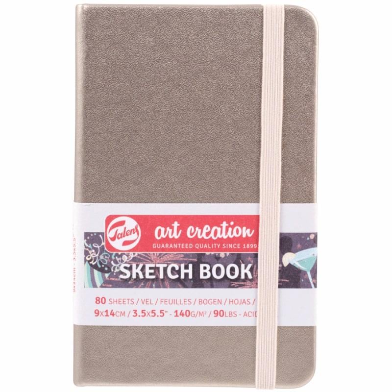 Альбом для графики Royal Talens Art Creation твердый переплет 140 г/кв. м 80 л. 9x14 см Pink Champagne (9314241M)