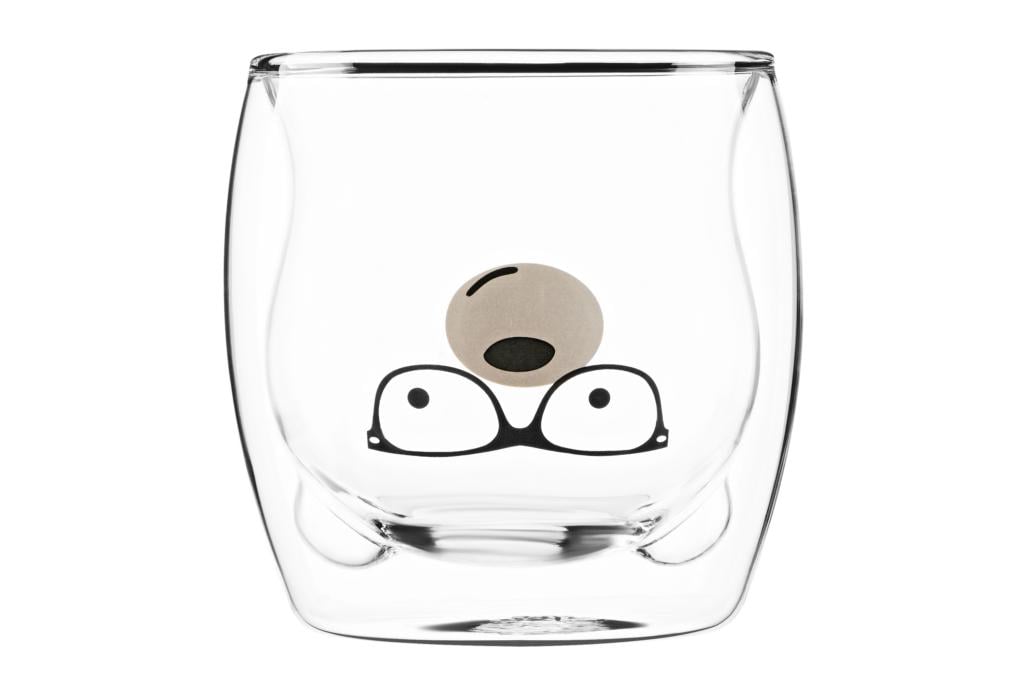 Набор чашек Ardesto Animals двойной стекло 250 мл (2 шт.) AR2625GAS (45682)