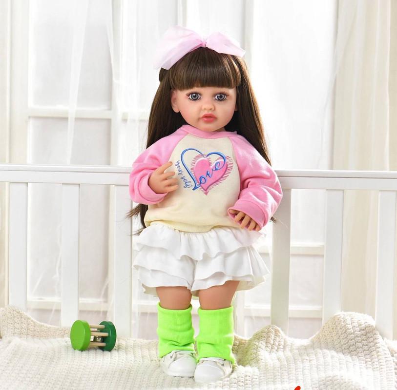 Лялька Каміла Reborn Doll Вінілова можна купати