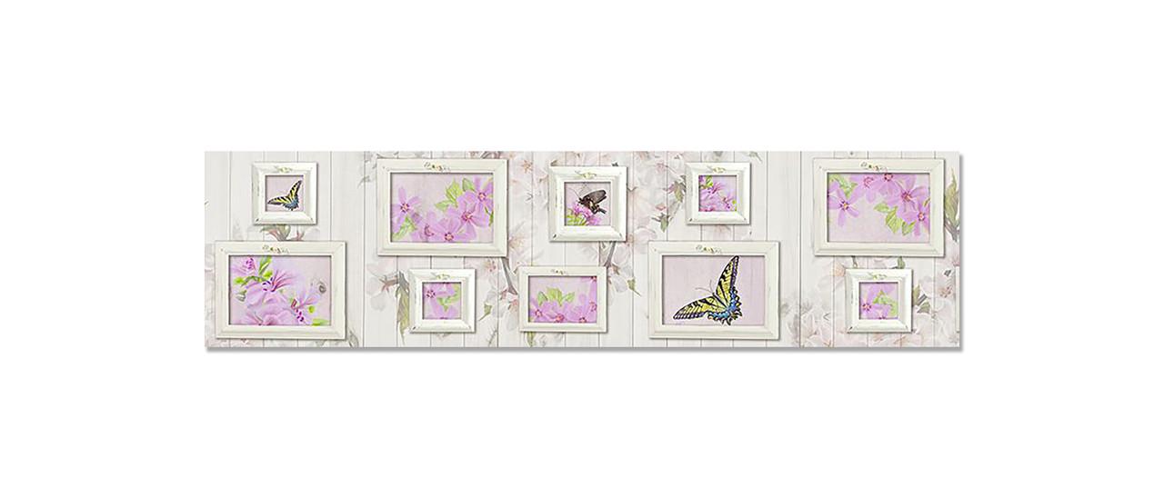 Наліпка вінілова 3D Zatarga Картини з метеликами 650х2500 мм (1274515966)