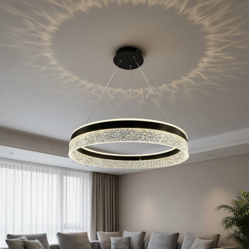 Люстра светодиодная Zilini С2312/500BK 72W Черный (30245496)