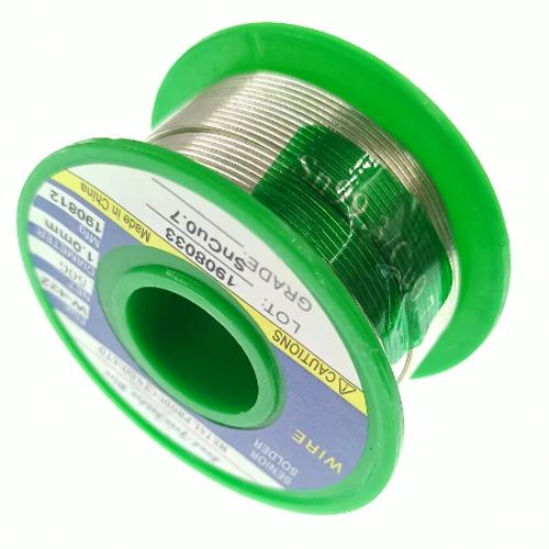 Припой для пайки бессвинцовый олово 1,0 мм с флюсом катушка 50 г