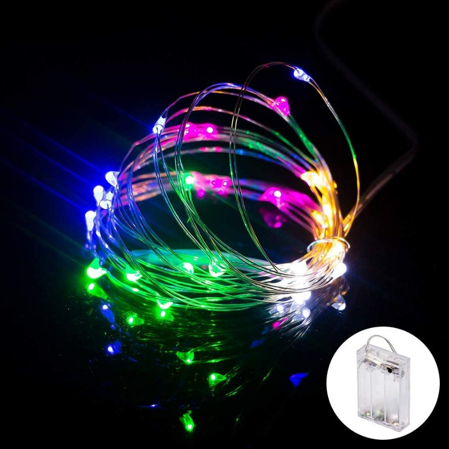 Гірлянда світлодіодна роса на батарейках статичний режим 20 LED IP44 2 м Мультиколор - фото 10 Гірлянда світлодіодна роса на батарейках статичний режим 20 LED IP44 2 м Мультиколор - фото 10