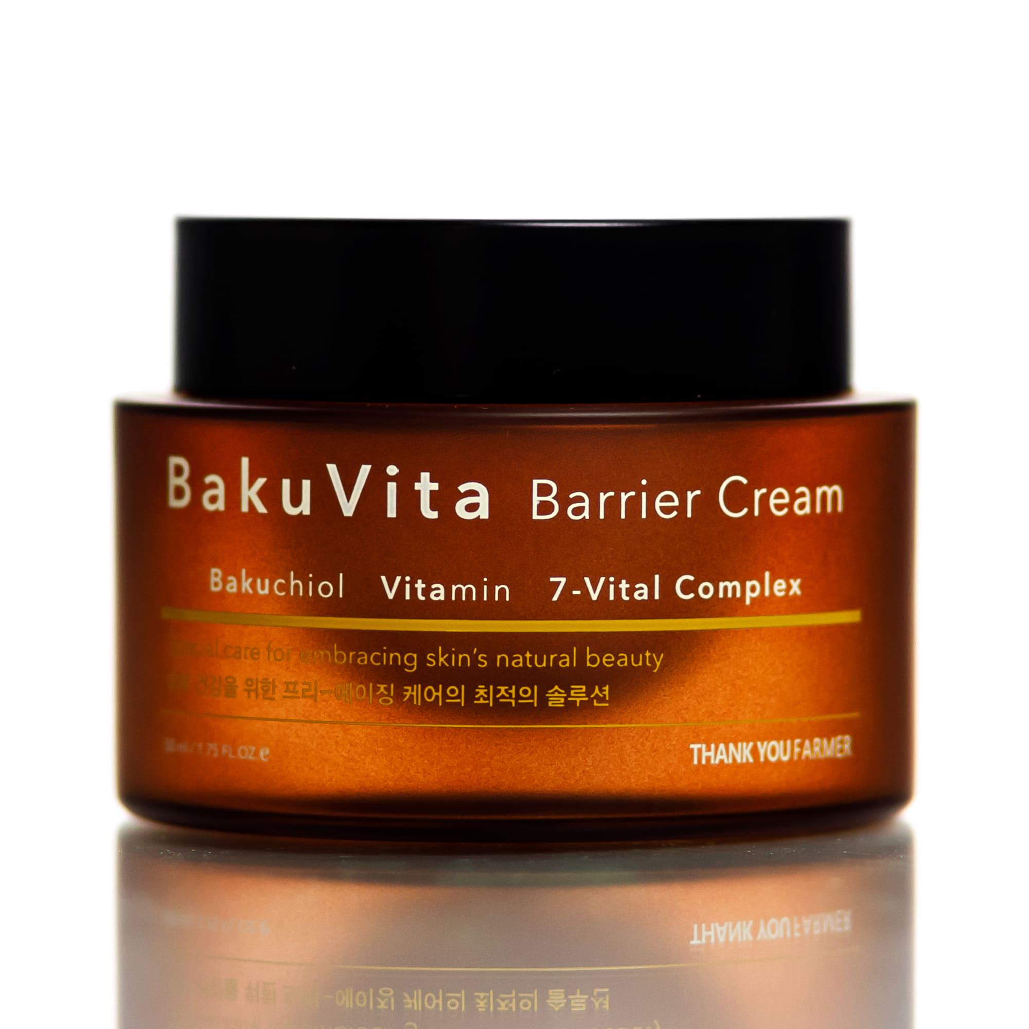 Крем бар'єрний з бакучіолом і вітамінами C і E Thank You Farmer BakuVita Barrier Cream 50 мл - фото 1