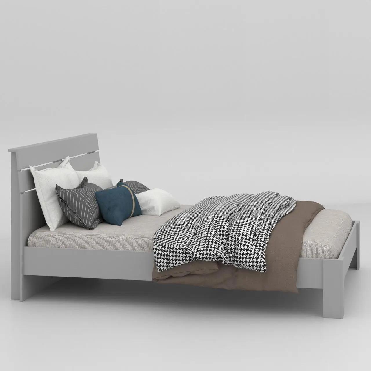 Кровать двухспальная с ламелями 902х1681х2130 мм Серый - фото 2 Кровать двухспальная с ламелями 902х1681х2130 мм Серый - фото 2