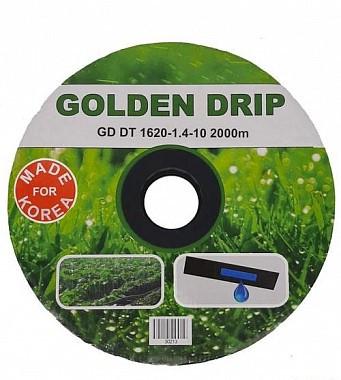 Лента капельная GOLDEN DRIP 8 mil шаг 10 см бухта 2000 м эмитерная - фото 2