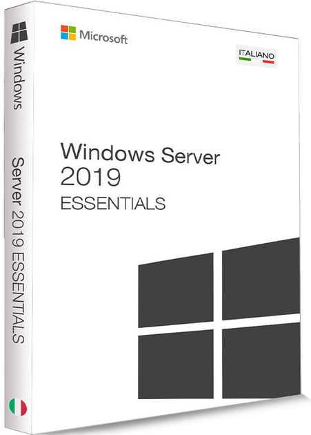 Ліцензія електронна Microsoft Windows Server 2019 Essentials 1 server 1-2 CPU