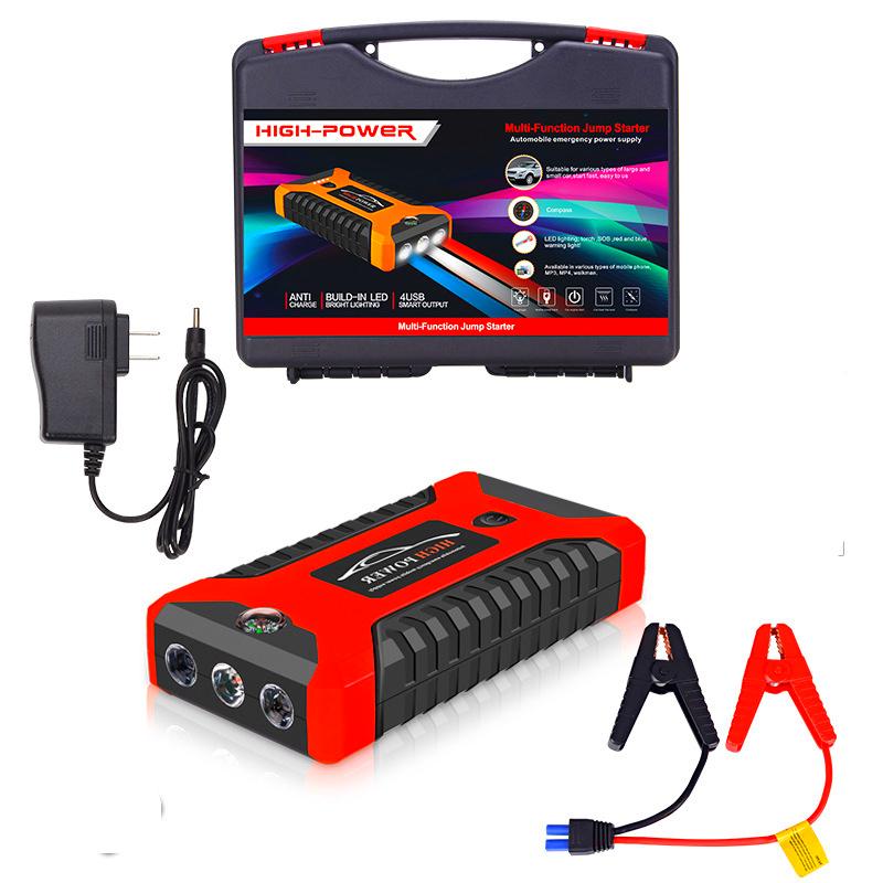 Пускозарядное устройство для машины Car jump starter 25000 mAh 4хUSB фонарик/компрессор - фото 5