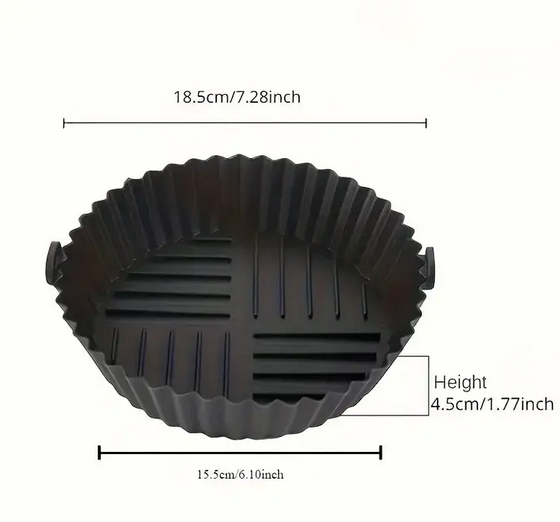 Форма силіконова для аерогрилів та аерофритюрниць Зелений (Q-8792) - фото 4 Форма силіконова для аерогрилів та аерофритюрниць Зелений (Q-8792) - фото 4