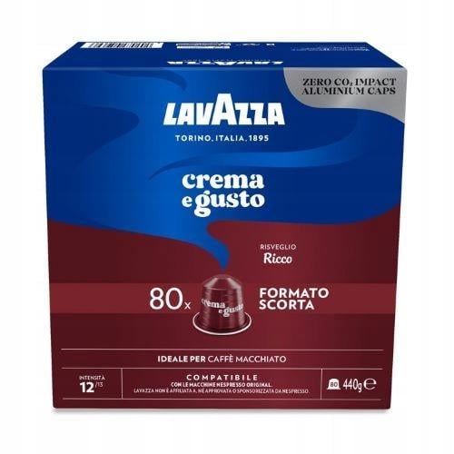 Кава в капсулах Lavazza Crema e Gusto Ricco Nespresso 80 капс. (8000070059757)